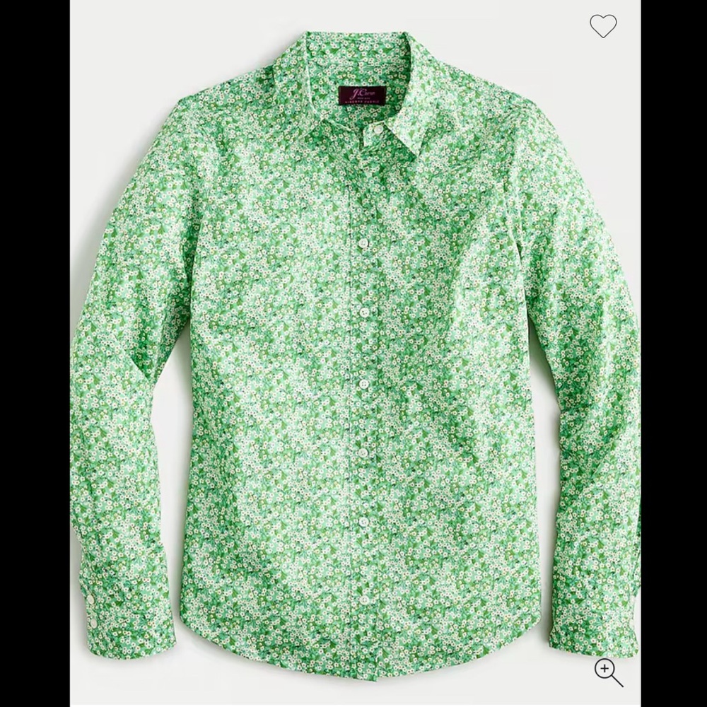 J. Crew Liberty of London Perfect Shirt, Size 2